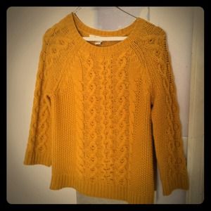 Mustard colored sweater
