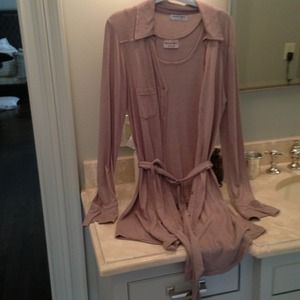 Michael Stars long shirt with under shirt