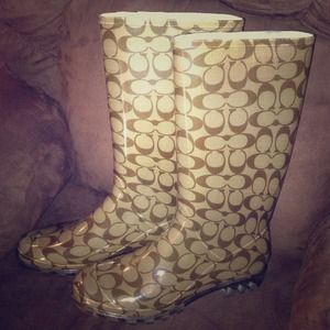 Women's Authentic Coach Rain Boots