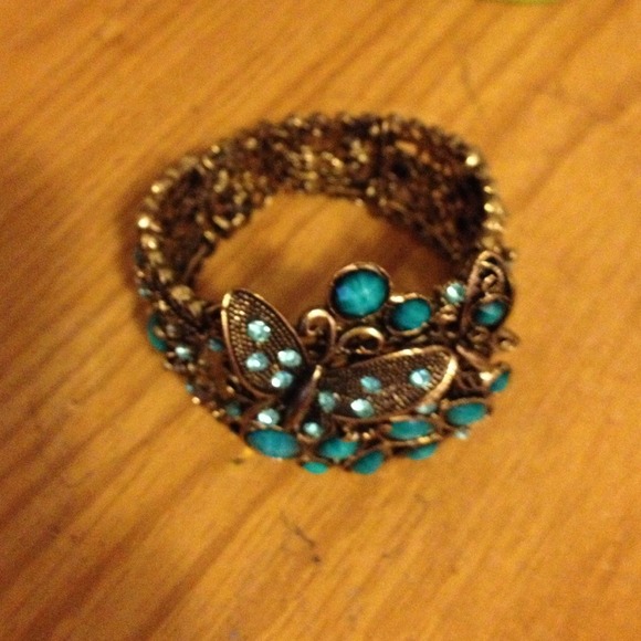 Turquoise stretchable bangle - Picture 2 of 3