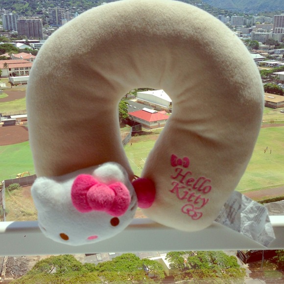 Hello kitty travel pillow