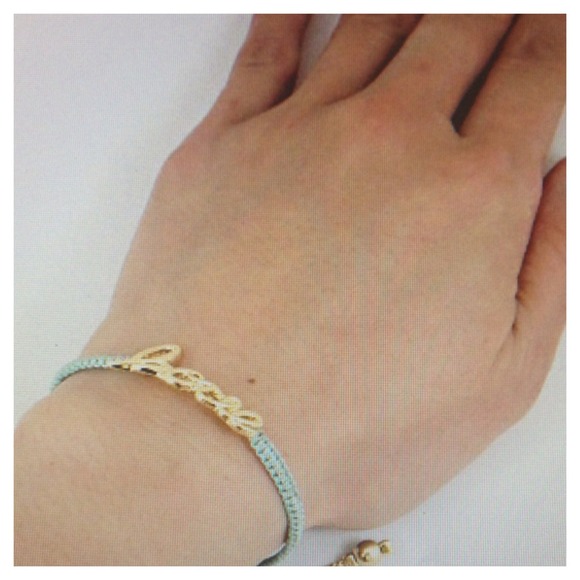 3 for 15🎀Mint macramé with gold love bracelet - Picture 3 of 4