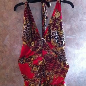 Cheetah print baby phat dress