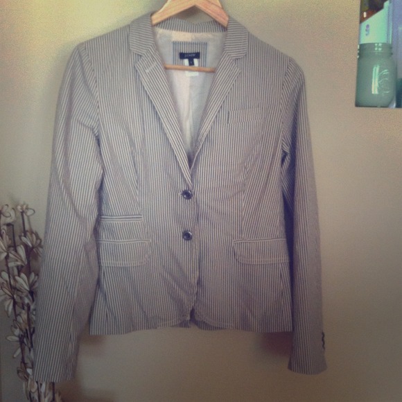 J Crew Seer Sucker Blazer