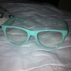 Pretty mint glasses. No prescription