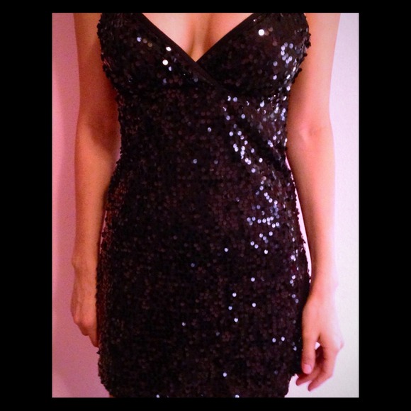 SOLD IN BUNDLE--Sequence Black Mini Dress