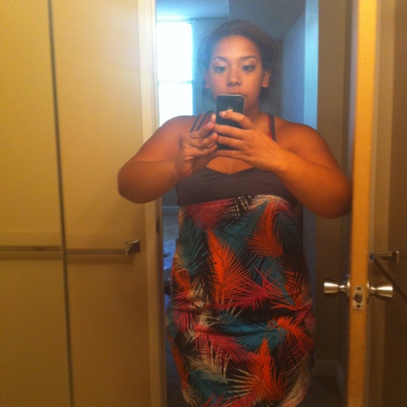 Colorful roxy dress.