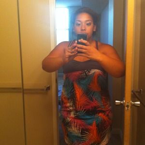 Colorful roxy dress.