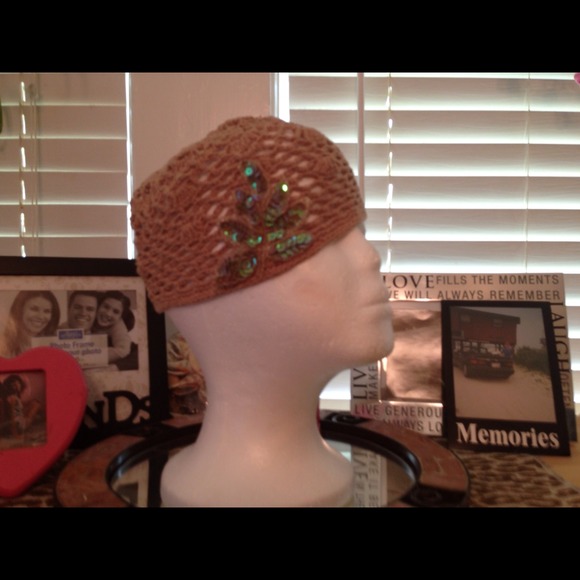 Khaki Crocheted Hat