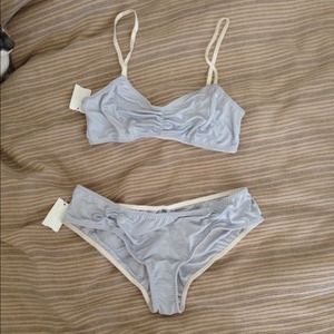 Free People bralette and panty set