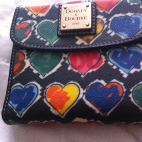 Cute heart dooney and Bourke wallet