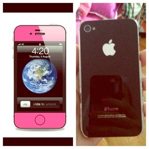 Sprint pink front Iphone 4S.