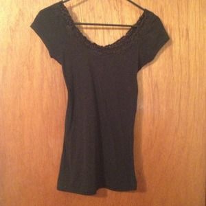 Plain black top