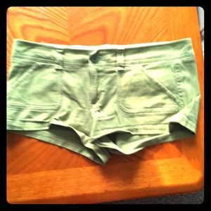 Kiwi-green Hollister shorts