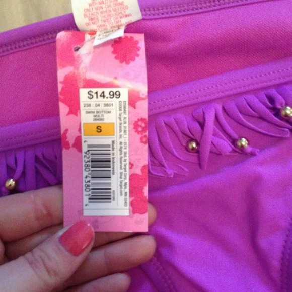 NWT Fuchsia swimsuit bottoms - Picture 2 of 2