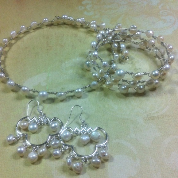 unique Jewelry - #31. 3 pc Freshwater Pearls ALL HAND CRAFTED