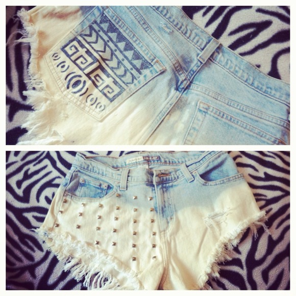 My pair of tribal studded shirts ^.^