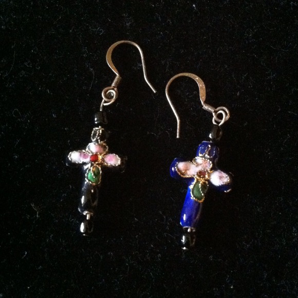Cross earrings