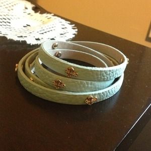 Leather wrap bracelet