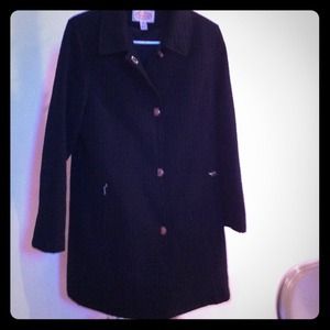 Black coat "Talbots."