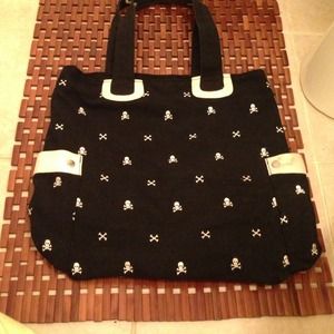 Skull Canvas Tote