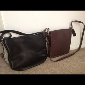 TWO COACH authentic vintage bags!