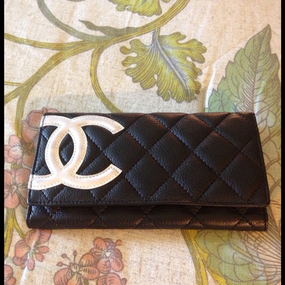 Authentic Black Quilted Chanel wallet