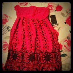 Hurley strapless dress