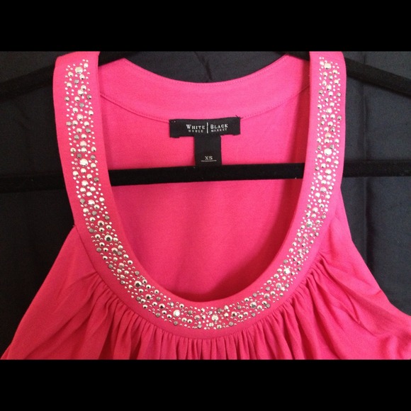 White House Black Market Hot Pink Top