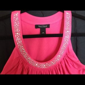 White House Black Market Hot Pink Top