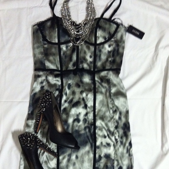 RESERVED Extra pics guess dress corset