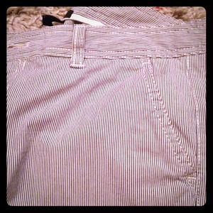Gap blue/white stripe pants size 6 wide leg
