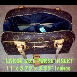 Bag INSERT Organizer w/ Handles LIMITED Royal blue