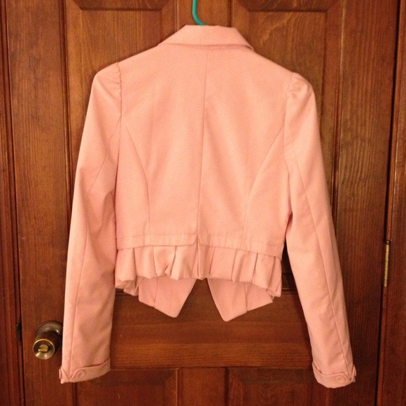 Pug Shop Pink Blazer Sz M - Picture 3 of 4
