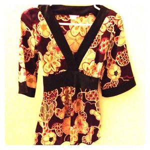 Printed Kimono Top
