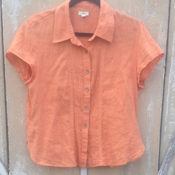 SOLD!J Jill short sleeve blouse - Picture 3 of 3