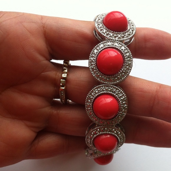 Bracelet pink beads - Picture 2 of 2