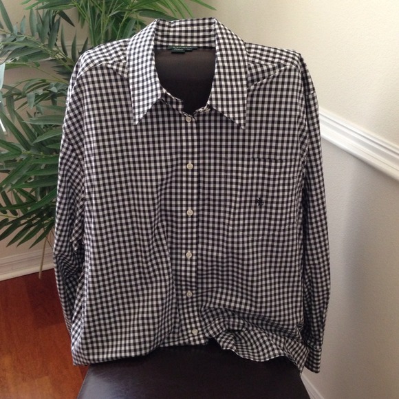 ❌SOLD❌ Black and white Ralph Lauren button down.