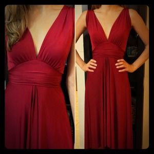 Georgiou Studio Burgundy Cocktail Dress