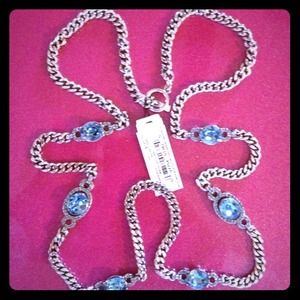 $$$ SOLD $$$ Givenchy Chain Necklace W Sky Blue
