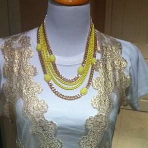 Bead Layerd Chain Necklace Set