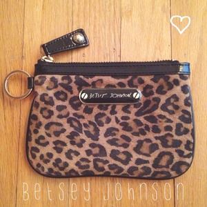 Betsey Johnson Bags - Betsey Johnson Leopard Keychain Wallet Betsey Johnson Bags - Betsey Johnson Leopard Keychain Wallet