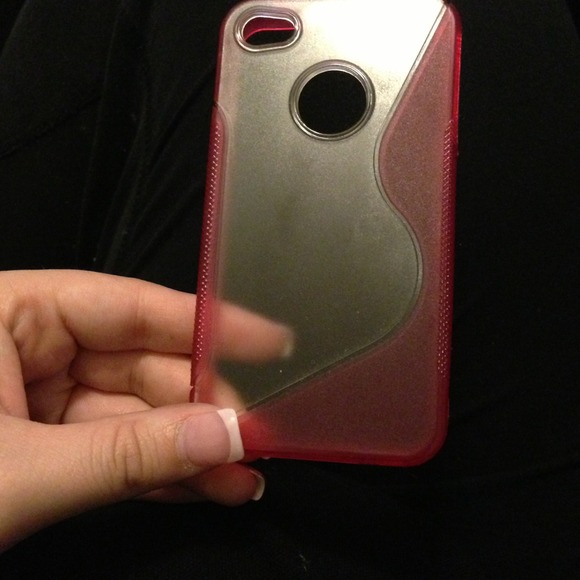 Pink & clear case