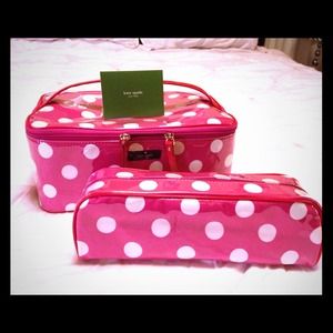 Reduced-Kate Spade 2pc Make-Up Bag *Authentic*