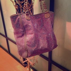 Deux Lux tote w rhinestones