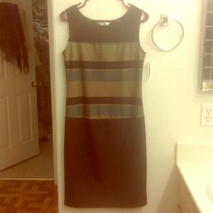 Studio Light/Dark Brown Knee High Dress Size 8