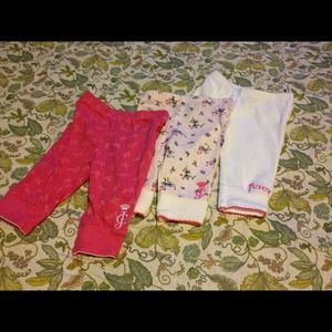 🎈SOLD🎈Girls Juicy Couture Infant pants set of 3