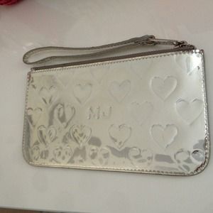 Marc Jacobs sliver clutch