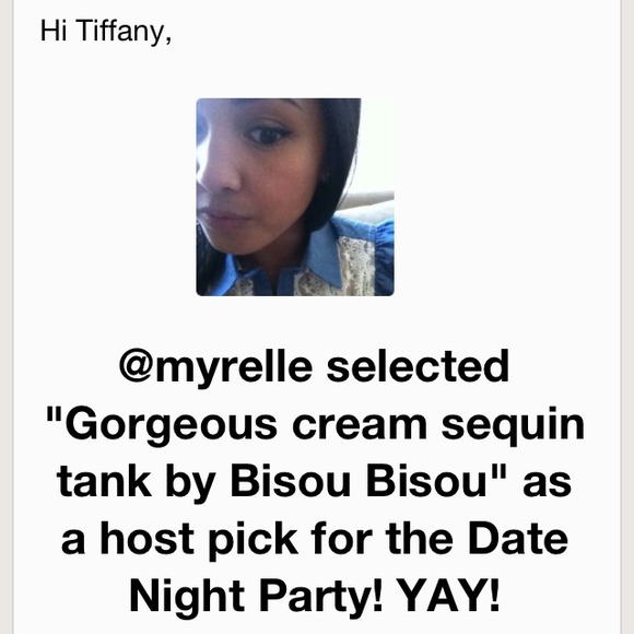 BUNDLED 🎉HP 3/22/14🎉Gorgeous cream sequin tank - Picture 4 of 4