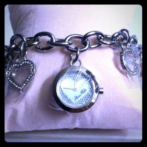 💚Silver Charm Bracelet Watch💚